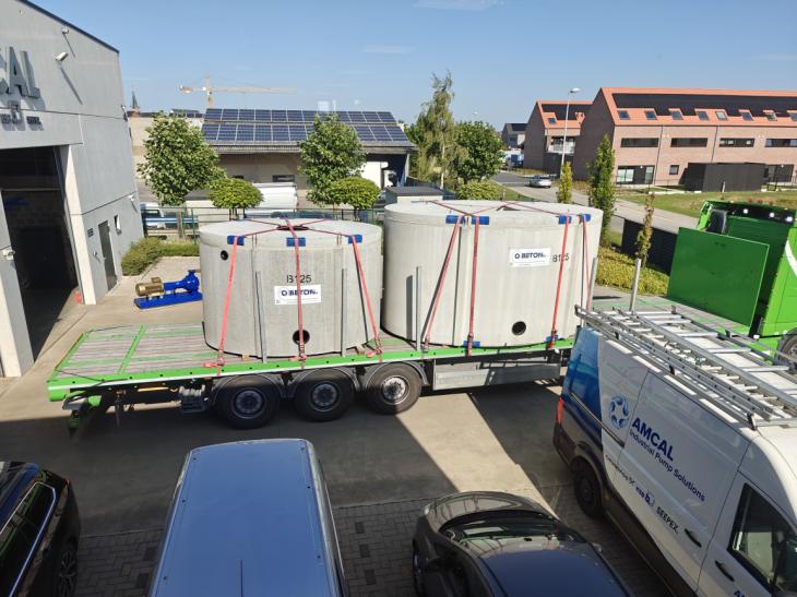 Amcal Pompen Prefab pompput RVS Beton Grundfos KSB Flygt
