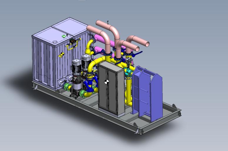 Pompunit container koeling